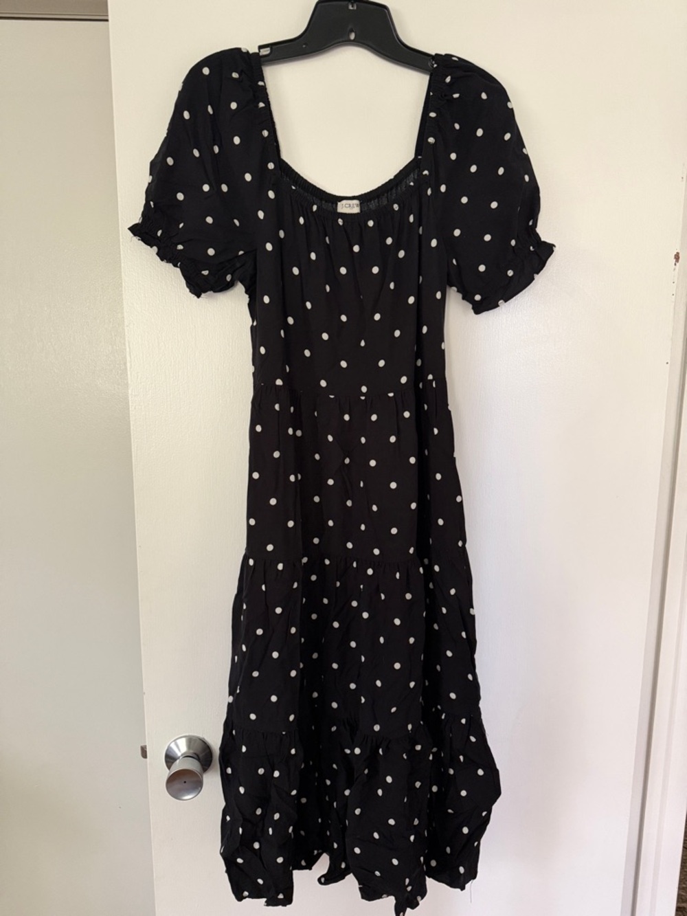 J Crew Factory polka dot short sleeve dress